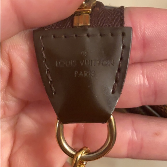 Louis Vuitton Damier Ebene Eva Pochette Shoulder Bag w/ Strap - Picture 7 of 12